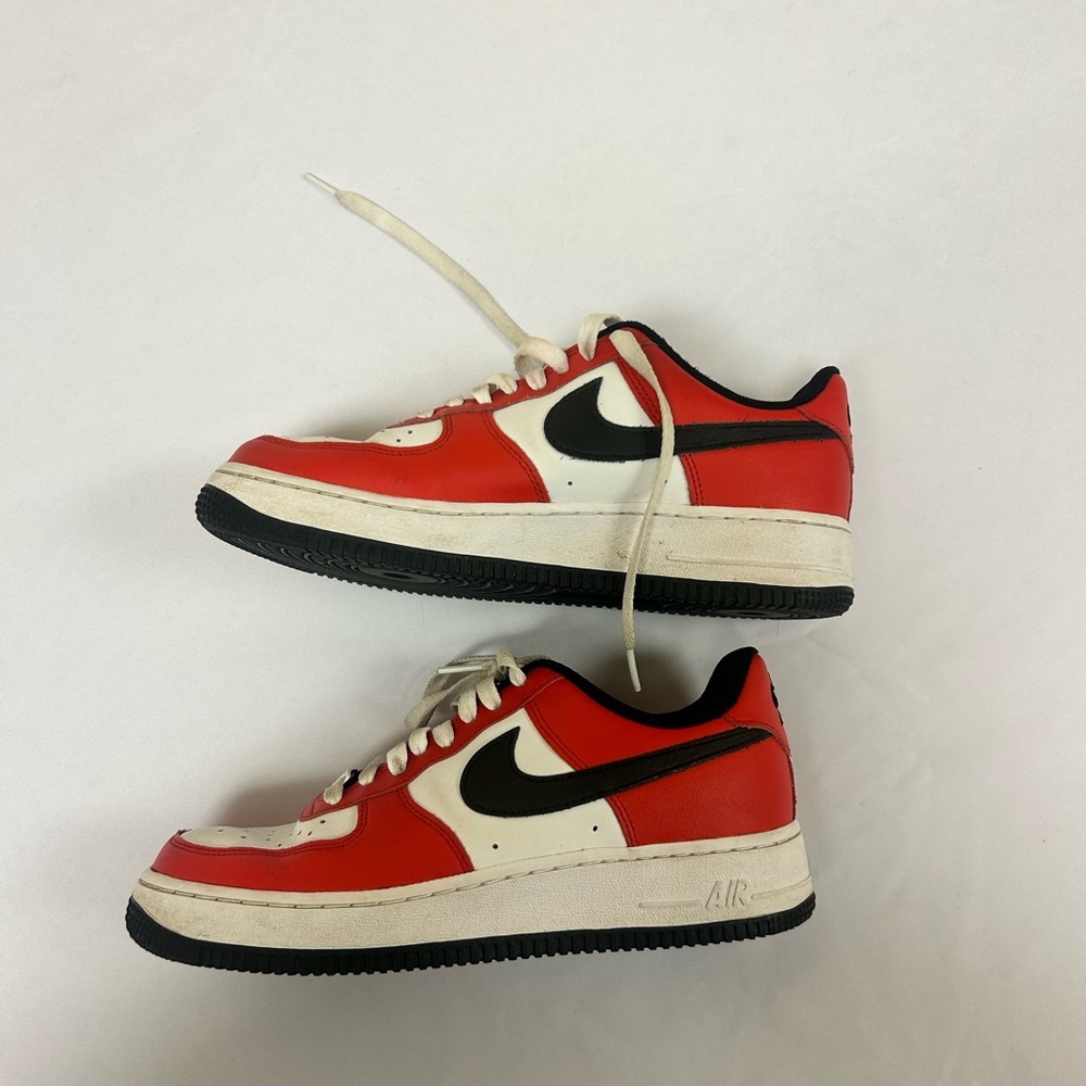 custom red air force 1s